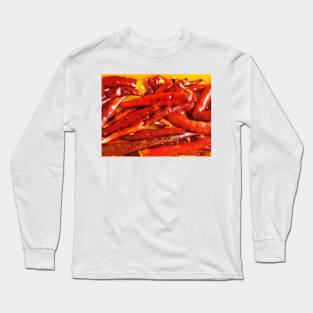 Hot Peppers Long Sleeve T-Shirt